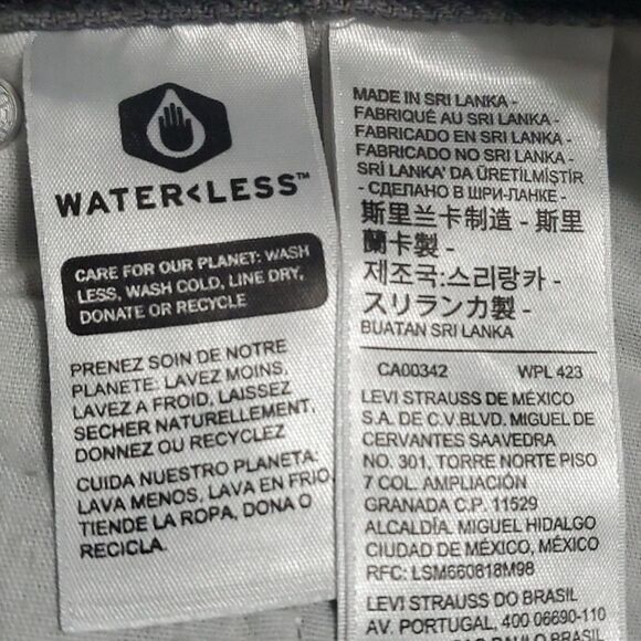 Levi’s low pro straight size 29 grey 100% cotton Nwt New $80 Msrp Retail - Picture 15 of 15